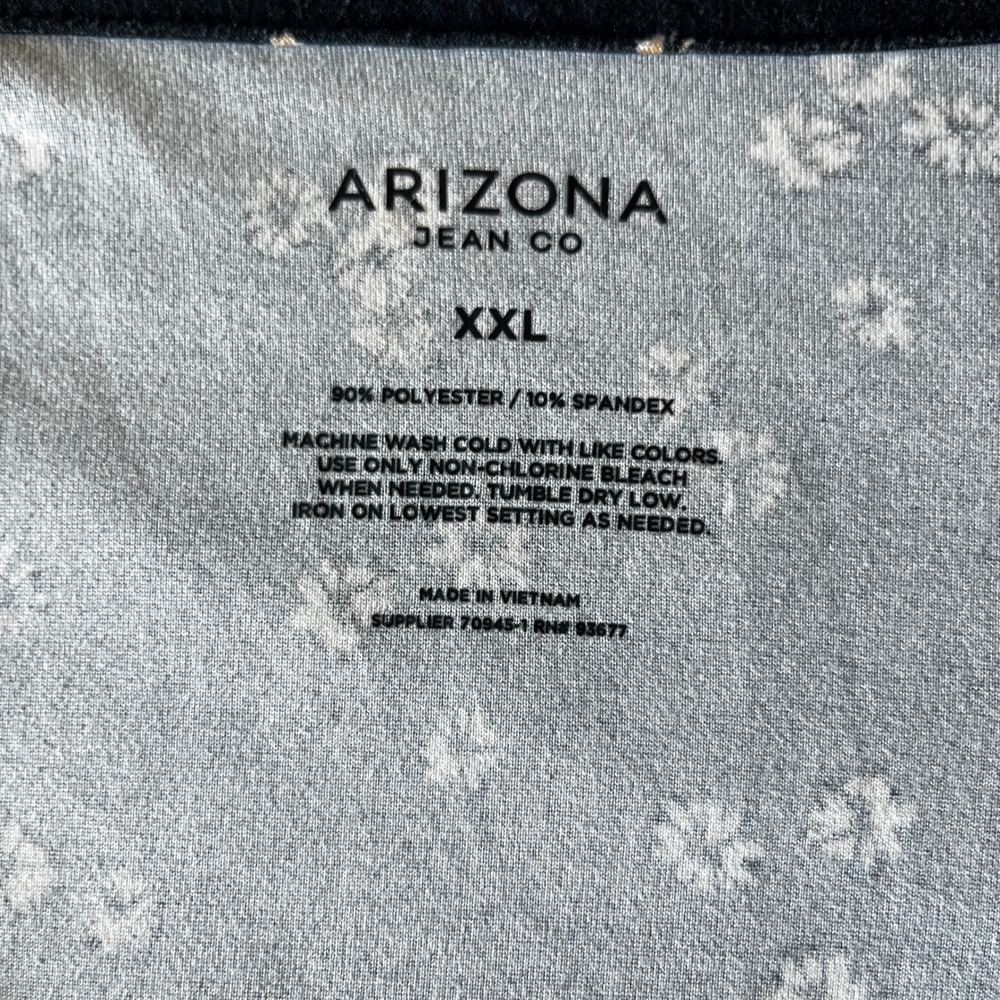 Womens Arizona XXL Black Floral V-Neck Long Sleeve Dress - Picture 5 of 8